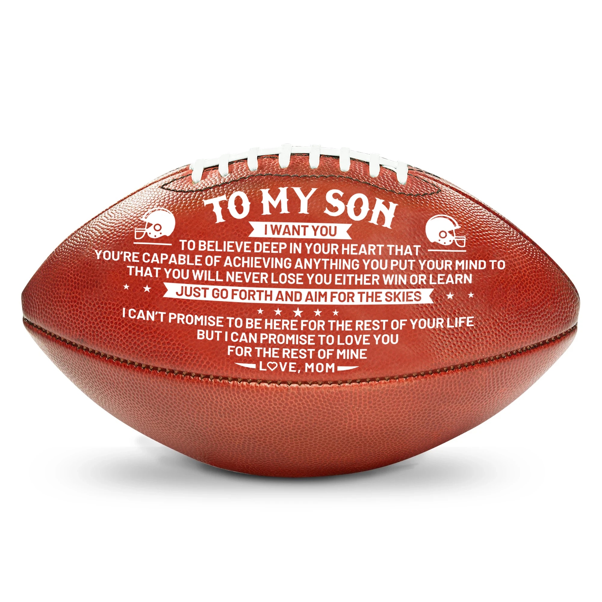 Meilleurs cadeaux pour votre fils adoré! Ballon de football américain pour  homme, de sport, de Rugby, de jeu standard, d'entraînement, pour adulte,  cadeau maman à Son - AliExpress