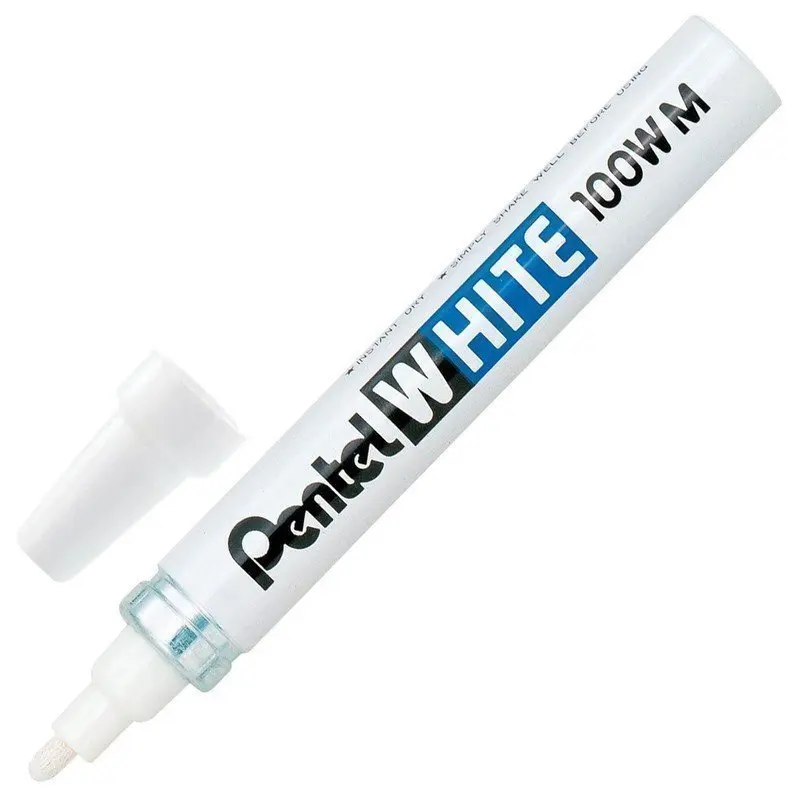 Маркер-краска лаковый PENTEL (Япония) WHITE 3 9 мм БЕЛЫЙ алюминиевый корпус X100W-M |