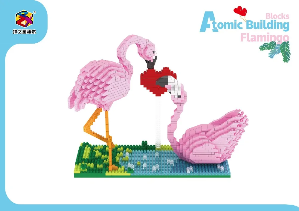 PZX MINI Blocks flamingo 6621-3