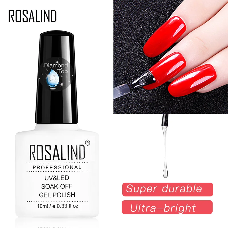 Гель-лак для ногтей ROSALIND Diamond Top Базовое покрытие наращивания УФ-лампа