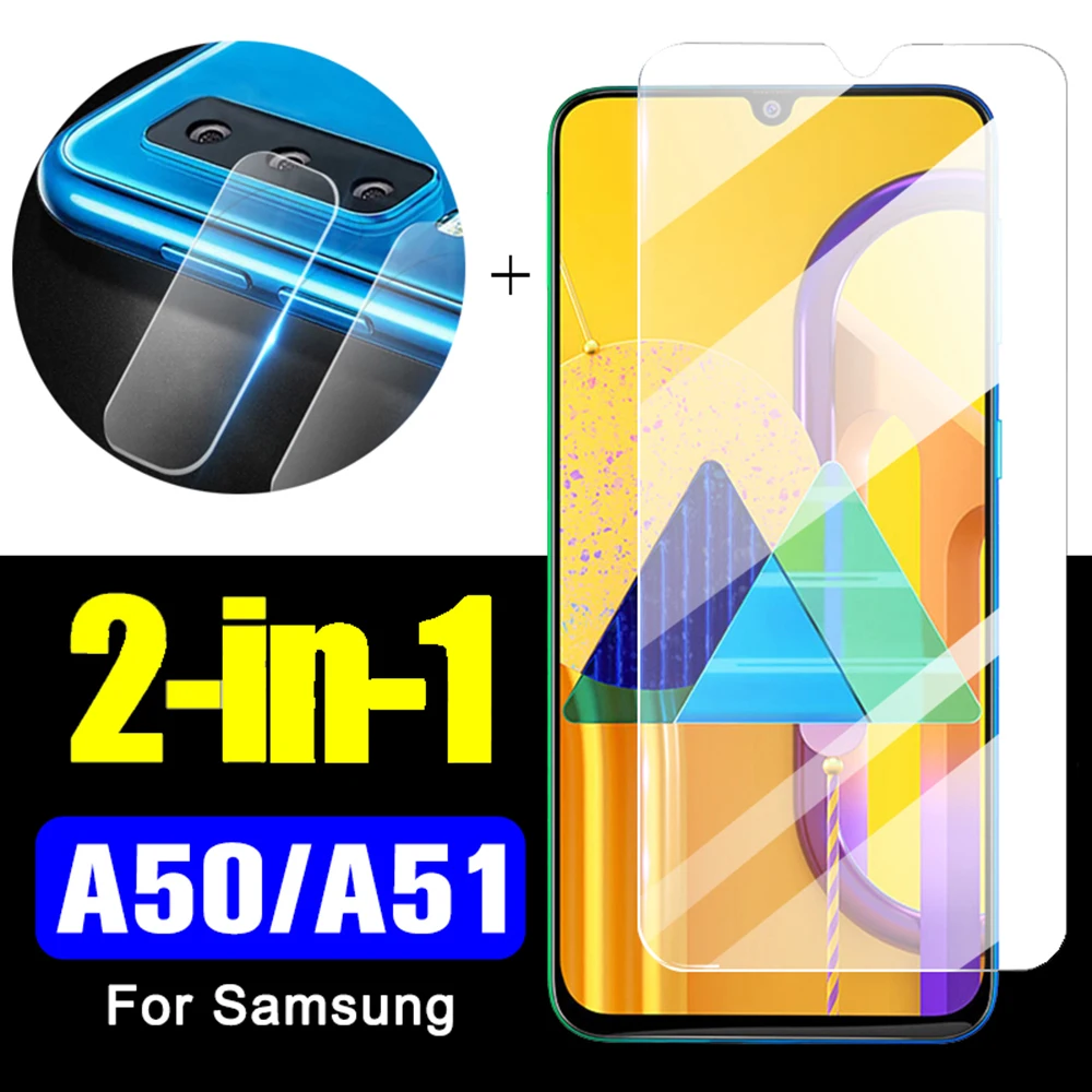 2in1 for samsung a50 case a51 protective on galaxy 51a 50a a 50 51 cases bumper phone protector cover with camera lens |