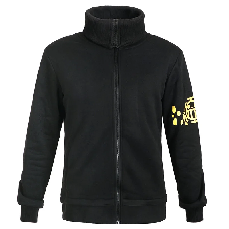 

One Piece Animation Trafalgarro Sweater Long-sleeved Hoodie Cosplay Costume European Code Anime Adult Men Jackets & Coats