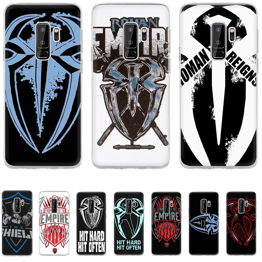 

Phone Case TPU For Samsung A5 A6 A7 A8 A9 A10 A20 A30 A40 A50 A60 A70 Cover Roman Reigns Logo Spider Wrestling