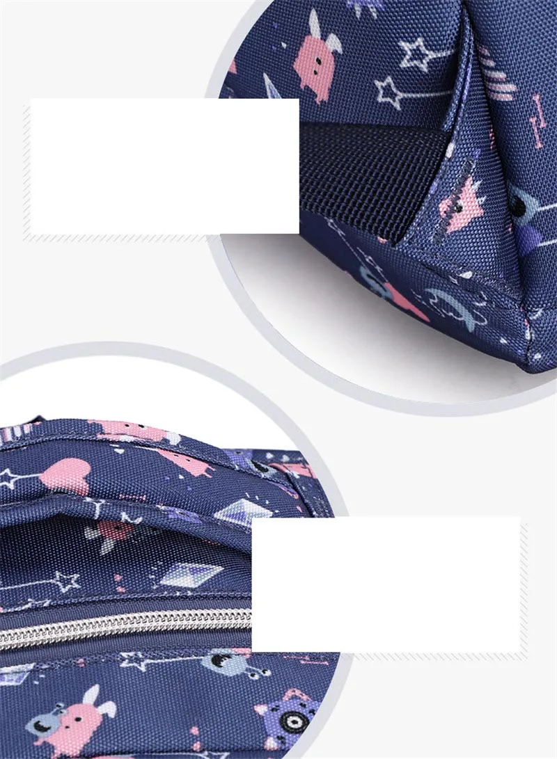 Большой емкости Милый принт девушка школьная сумка ребенок рюкзак на молнии школьные сумки для подростков девочек