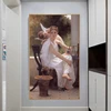 Work Interrupted by William Adolphe Bouguereau Printed on Canvas 2