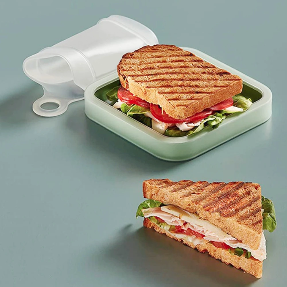 

Silicone Food Storage Container Sandwiches Toast Bags Easy-To-Open for Snacks Fruits School Work or Travel Food Bag
