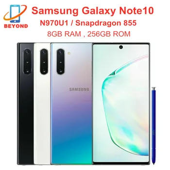 Samsung Galaxy Note10 N970U1 Note 10 N970U 256GB ROM 8GB RAM Cell Phone Octa Core 6.3" NFC Snapdragon 855 Original Mobile Phone 1