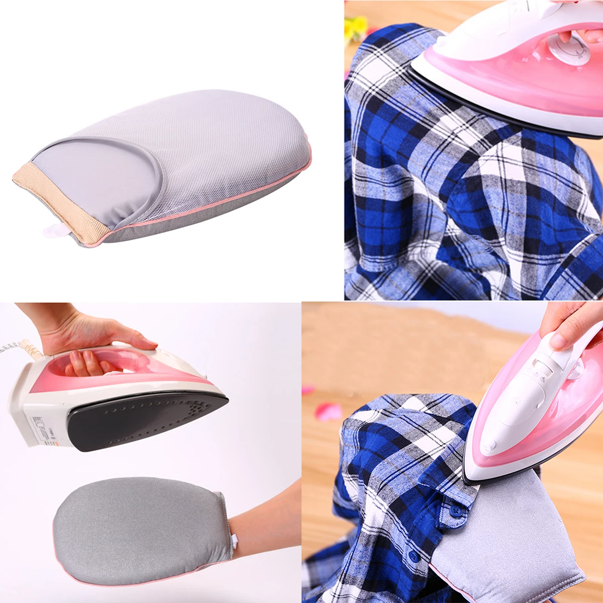 

Hand-Held Mini Ironing Pad Sleeve Ironing Board Holder Heat Resistant Glove for Clothes Garment Steamer Portabe Iron Table Rack