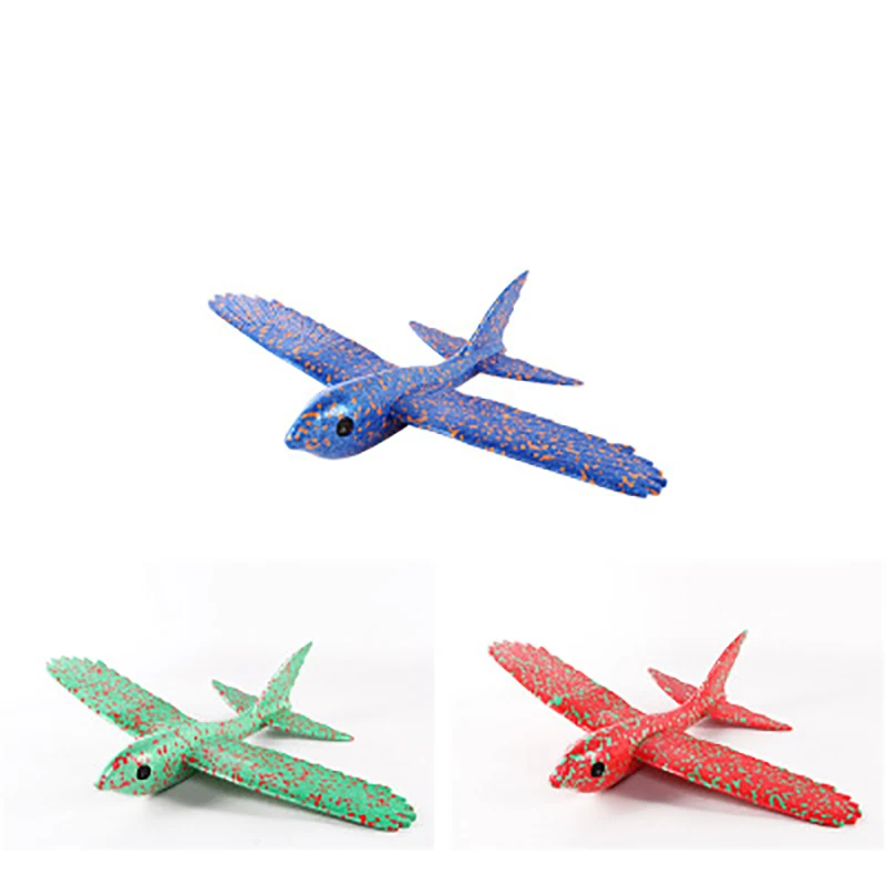 

Selling foam hand throw small aircraft toy No LED lights Bird shape design Inertial glider model Outdoor childrens games article