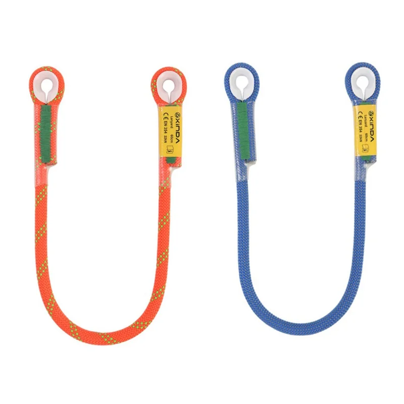 Professional Rock Climbing 10.5mm Rescue Lanyard Protective Eye-to-eye Sling Loop Rappelling Rope Mountaineering Accessories
