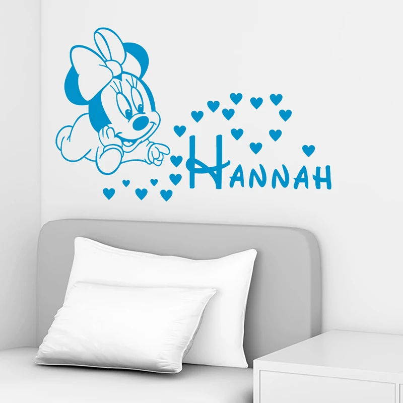 Cartoon Disney Minnie Mouse Love Wall Stickers For Home Decor Living Room Girls Room Nursery Poster Vinyl Mural Wall Art Decals Cartoon Disney Minnie Mouse Love Wall Stickers For Home Decor Living Room Girls Room Nursery Poster Vinyl Mural Wall Art Decals