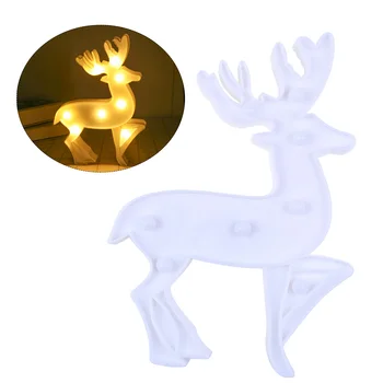 

Reindeer LED Night Light Xmas Lights Glowing Luminous Night Lamp for Christmas Gift Home Decor Store Window Decoration Lighting