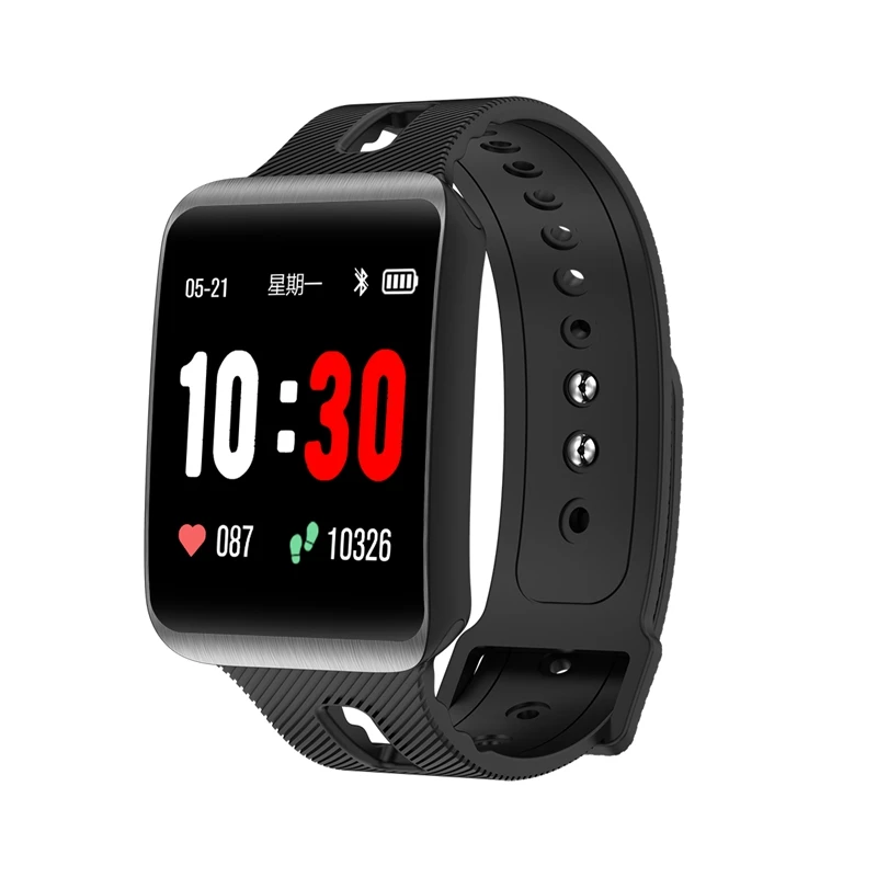 

Gt98 Curved Screen Smart Watch Men Heart Rate Monitor 15 Day Standby Fitness Bracelet Activity Tracker Replaceable Strap