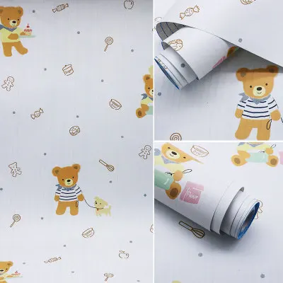 Новинка! самоклеящиеся обои из ПВХ, стикер для детской комнаты, спальни, кабинета, 3d стерео, настенные ТВ-Фоновые наклейки, Мультяшные - Цвет: 13