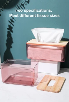 

Car Tissue Paper Box Holder Removable Desktop Bamboo Texture Cover Japanese-style Log Tissue Box Auto Product Car Accessories