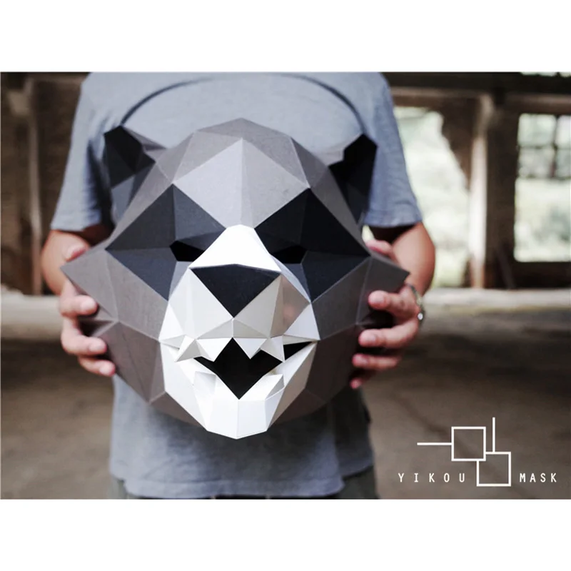 מסכת ראש אוריגמי - דביבון 4