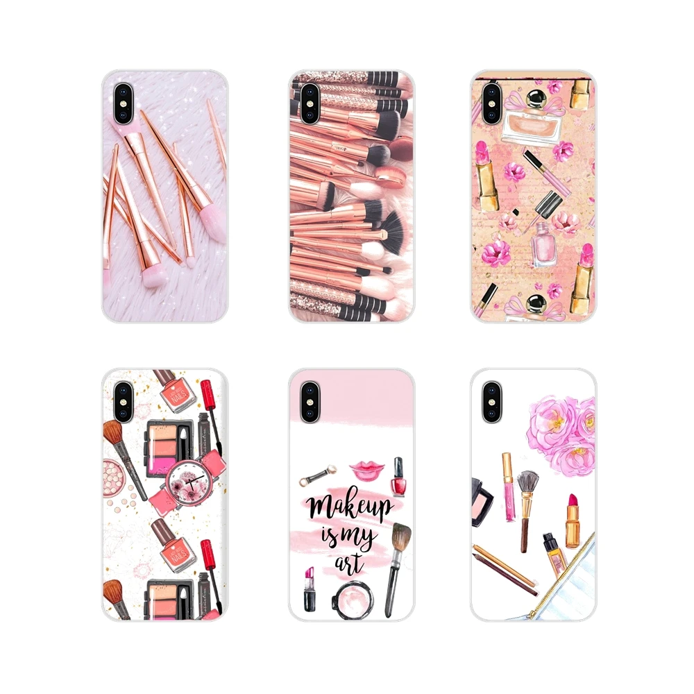 Модные аксессуары для макияжа чехлы телефонов Samsung Galaxy S2 S3 S4 S5 Mini S6 S7 Edge S8 S9 S10E Lite Plus