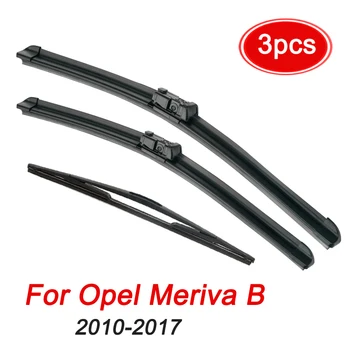 

MIDOON Wiper Front Rear Wiper Blades Set For Opel Meriva B 2010-2017 2016 2015 2014 2013 Windshield Windscreen 28"+22"+16"