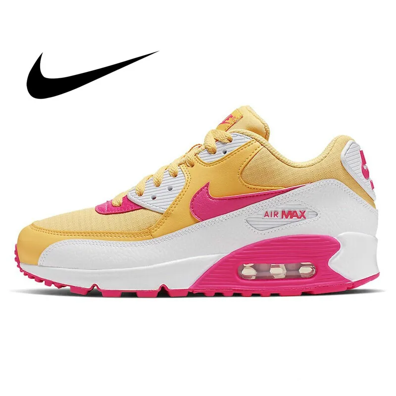 

Original Authentic NIKE AIR MAX 90 ESSENTIAL Women's Running Shoes Comfortable Outdoor Sneakers New Color Matching 325213-702