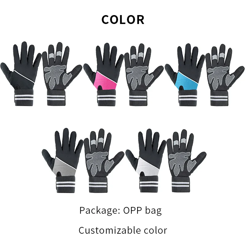 Gym Gloves Full Finger Weight Lifting Gloves With Wrist Support For Heavyweight Exercise Fitness Training Bodybuilding 6