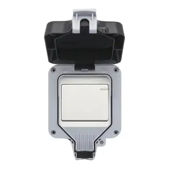 

Weatherproof Power Switch Electrical Single/Double Control Wall Switch Outdoor Waterproof Switch For Kitchen Bathroom
