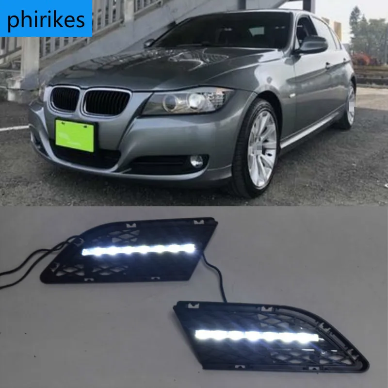 

2 шт Автомобильный светодиодный дневные ходовые огни для BMW E90 3 серии 328i 320i 323i 325i 330i 2010 2011 2012 Габаритные огни дневного света Противотуманные лампы