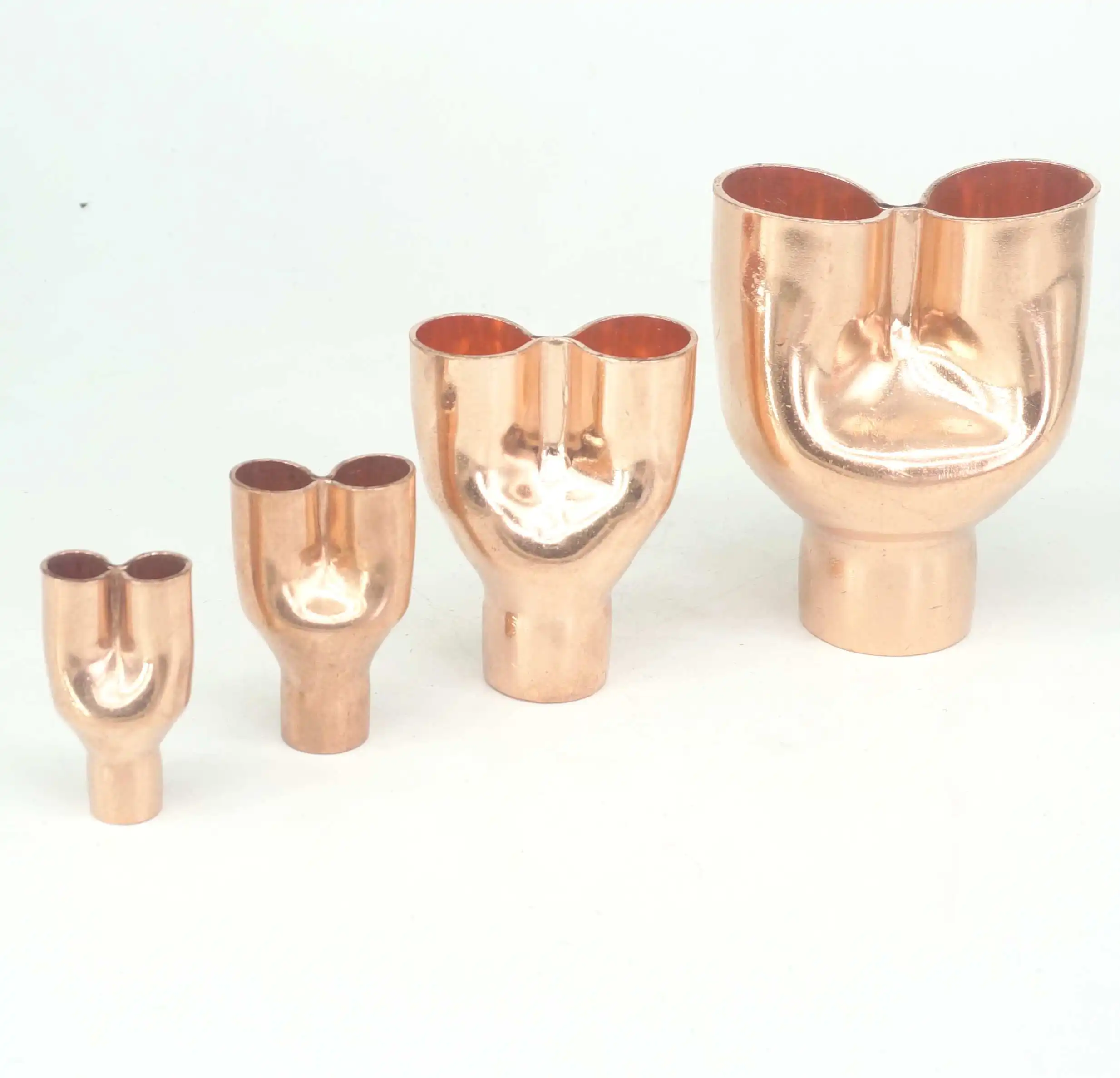 I/D 1/4&quot/3/8&quot/1/2&quot/16/19/22/25/28/35/42mm Copper Equal End Feed Y-type 3 Ways Pipe Adapter Water Liquid | Обустройство