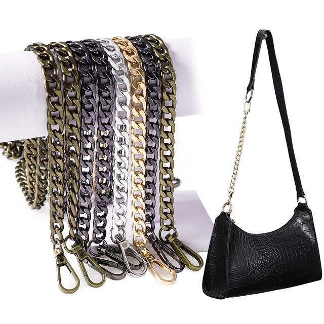 60cm Silver Gold Plated Acrylic Purse Chain Strap Handbag Handles Diy Purse  Replacement Chain For Shoulder Bag Handbags Straps - AliExpress