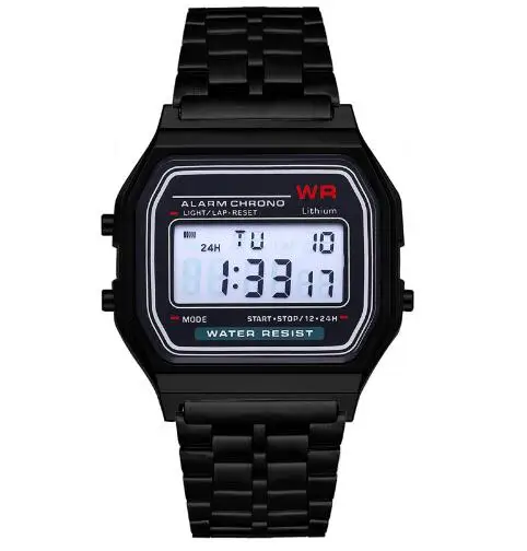 

New LED watch multi-function watch ladies men's electronic digital watch relojes F91W four-color watch men and women reloj muje