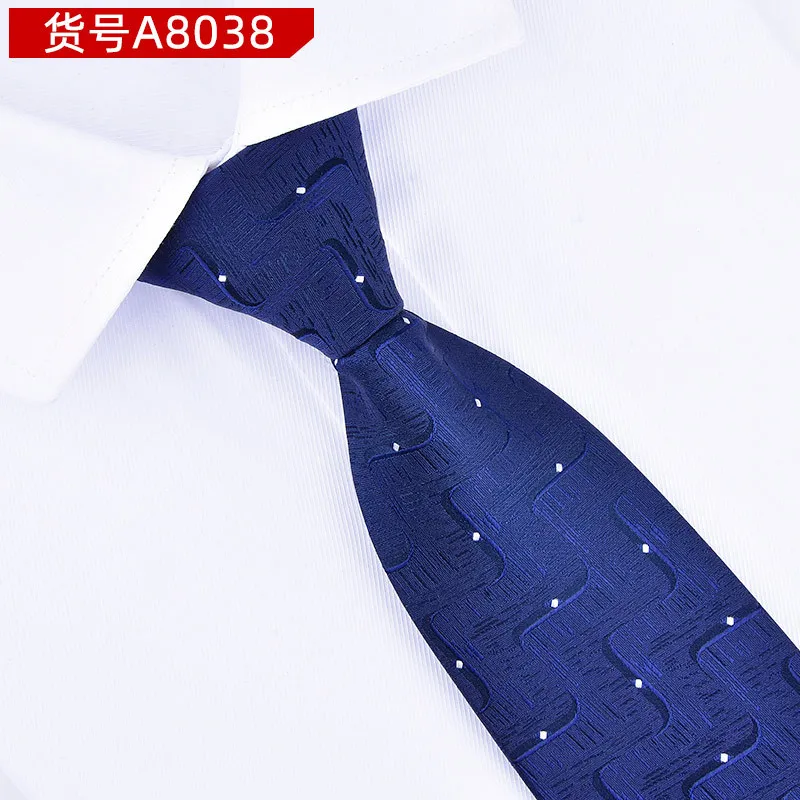 ZY-A8038 Мужские галстуки, деловые галстуки в полоску, 8 см., мужские галстуки для свадьбы, вечеринки, галстук-бабочка, Классическая рубашка, Corbatas Para Hombre, официальное платье - Цвет: ZY-A8038