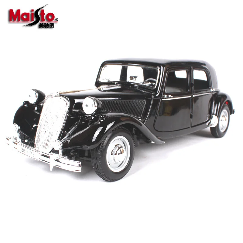 Maisto 1:18 1952 Citroen 15CV автомобильный брелок для автомобильных ключей имитационная
