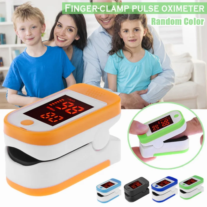 Medidor de Saturação de Oxigênio Sangue do Oxímetro do Pulso do Dedo Portátil Pulsoximeter no Spo2 pr Mod. 1305477 2 Glicose no sangue