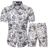 Mens Summer Set Beach Wear Floral Shirt Hawaiian Shirt Set Men Shorts Set Streetwear Breathable Summer Clothing Tracksuit Men ► Photo 2/6