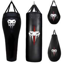 Heavy Duty Punching Bag for Adult Pear Shape Sandbag Indoor Garden PU Leather Boxing Bag for MMA Trainning Kickboxing Muay Thai