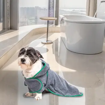 

Perros Absorbent Bathrobe Microfiber Supplies Cleaning Warm Pet Bath Towels Quick Drying Grooming Animaux De Compagnie Towels