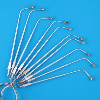 

10Pcs 1:75 OO Scale Model Railway Lamppost Lamp Train Layout Street Lights White