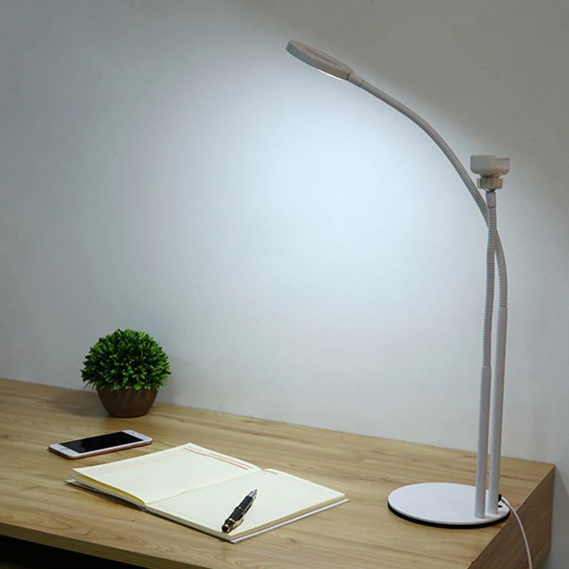 

Web Class Support 2 in1 Live Broadcast Stand Cell Phone Holder with Selfie Ring Light for Live Stream 3-Level Brightness