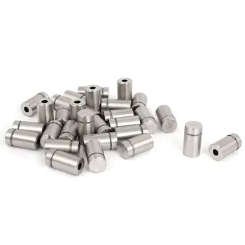 

30 Pieces 12 X 22Mm Stainless Steel Spacer Glass Holder Sign Mounting