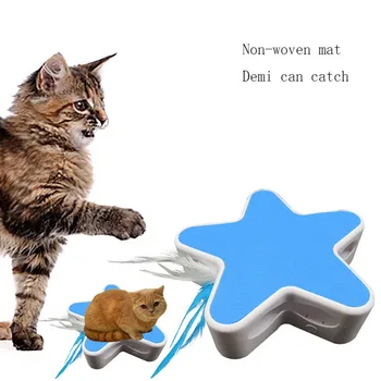 

New Cat Toy Electric Cat Turntable Automatic Cat Cat Pet Supplies Funny Cat Toy Five Star Funny Cat Box