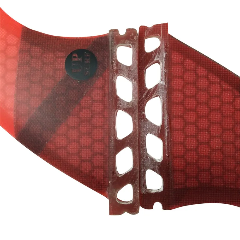 UP Surf Future Fins Red colo Honeycomb Стекловолоконный материал surf G3/G5/G7/K2.1 Размер ласты хорошее
