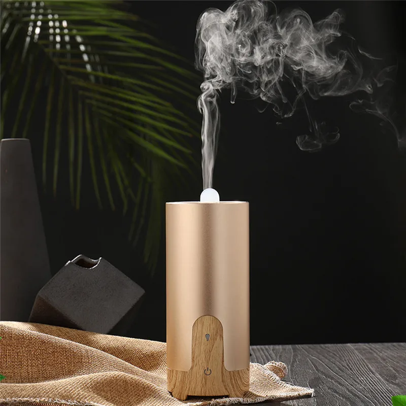 

ELOOLE Ultrasonic Car Air Humidifier 40ML Wood Grain Aromatherapy Essential Oil Diffuser USB Home&Auto Mist Maker Fogger