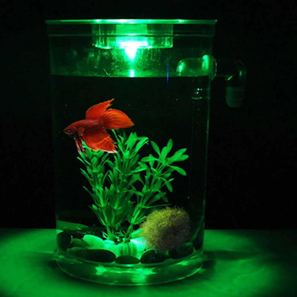 Clear Durable Fish Tank Aquarium Desktop Fishing Aquatic Plants Stones | Дом и сад