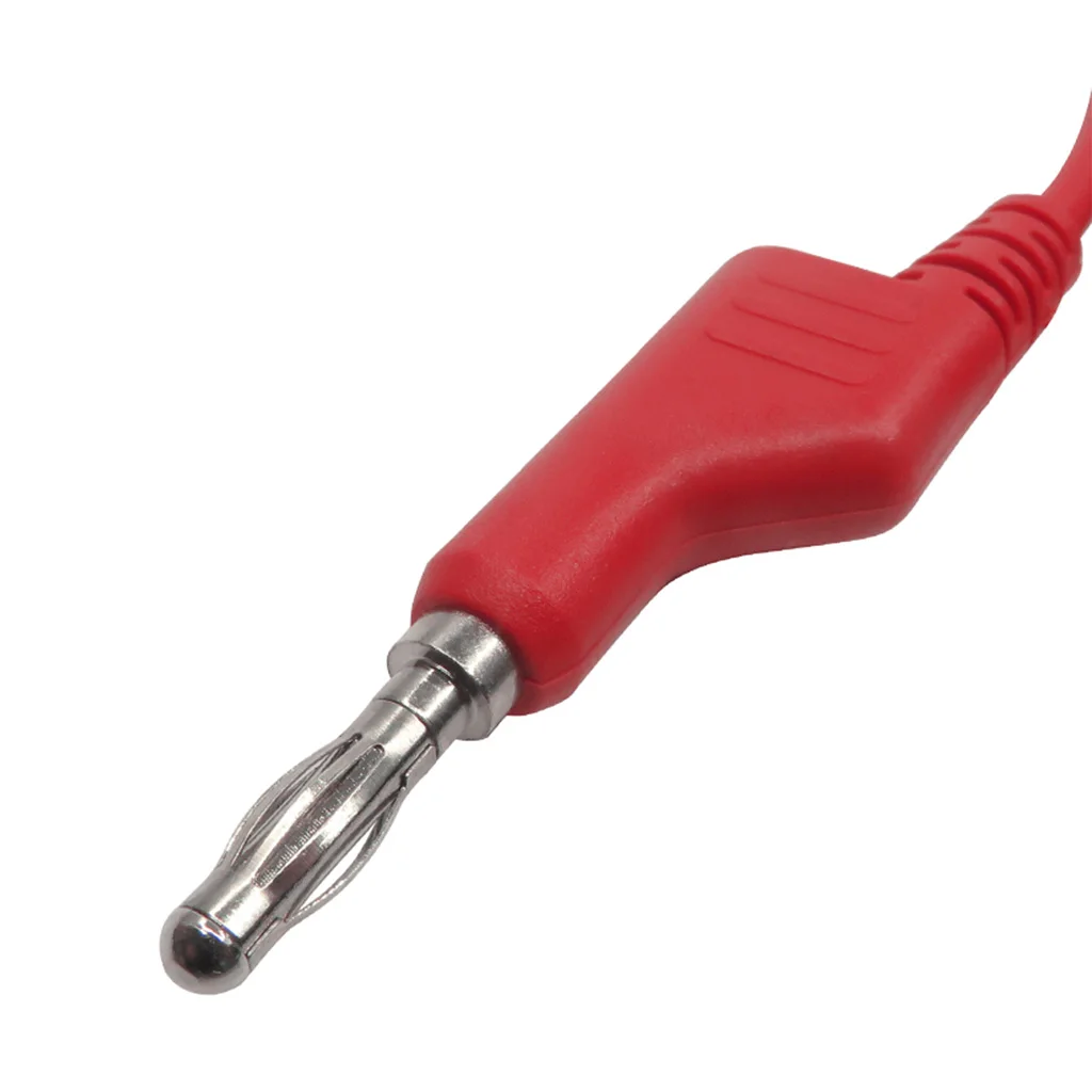 Silicone Banana Plug to Crocodile Alligator Clip Test Lead Wire Cable 5 pieces per Pack 1Meter 4mm Banana Plug