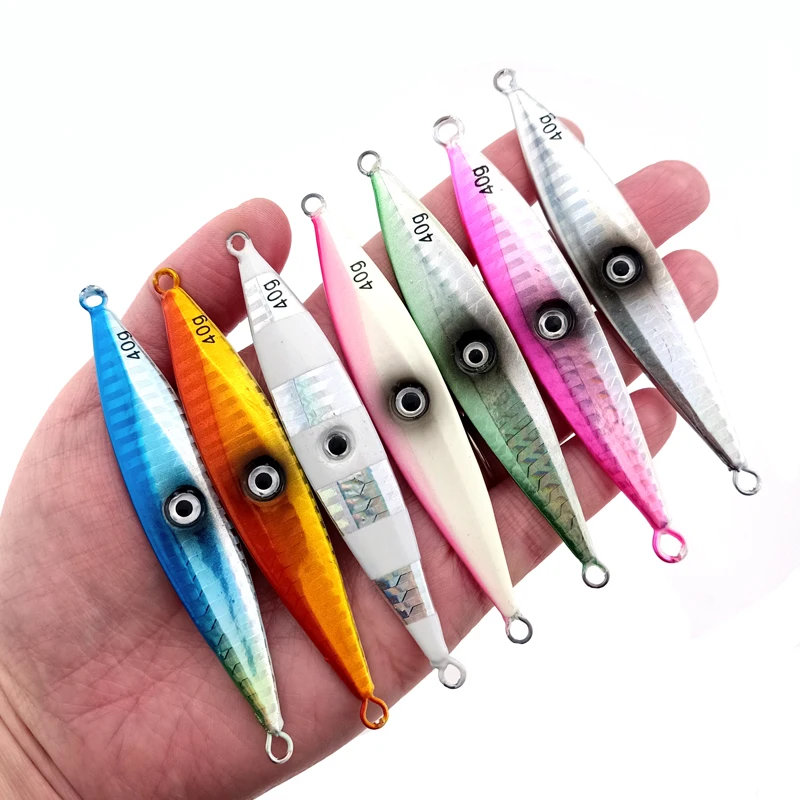 OBSESSION 100g-500g Metal Slow Sinking Jigging Squid Carp Fishing  Accessories Sea pesca Spinning Jigs Lure With Assist Hooks
