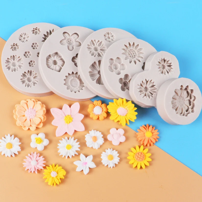 Silicone Chrysanthemum Flower Mold for Cake and Chocolate Decorating