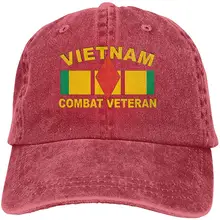 Мужская и Женская Бейсболка Vietnam 5th Infant Div Combat Veteran, джинсовая кепка для папы, Кепка водителя грузовика