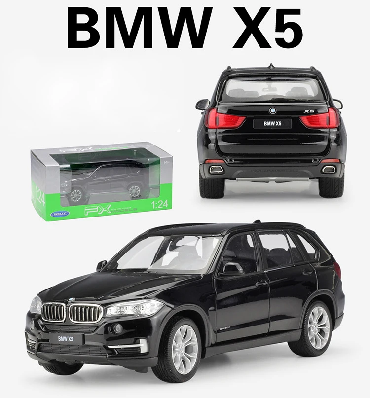 WELLY 1:24 Масштаб литой автомобиль игрушка BMW X5 высокая имитационная модель Классический внедорожник металлический сплав игрушечный автомобиль для детей Коллекция подарков