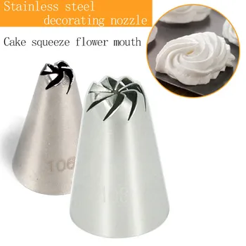 

Rose Icing Piping Nozzles Stainless Steel Flower Mouth Cream Pastry Tips Nozzles Bag Cake Decorating Tools Hot Sale