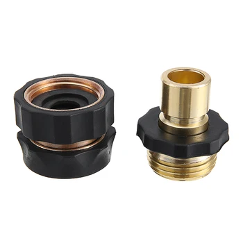 

4 Pairs Hose Quick Connector 3/4in Water Tap Garden Irrigation Connectors Adapter Garden Watering Hose Pipe Adapter Coupling
