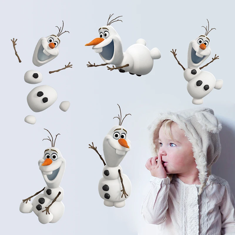 3D View Cartoon Disney Frozen 2 Movie Olaf Elsa Anna Wall Stickers For Home Decor Kids Rooms Wall Decals PVC Art Mural Poster 3D View Cartoon Disney Frozen 2 Movie Olaf Elsa Anna Wall Stickers For Home Decor Kids Rooms Wall Decals PVC Art Mural Poster